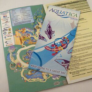 Sea World Guide 06, Aquatica Waterpark Guide 08, Vintage *Ephemera
